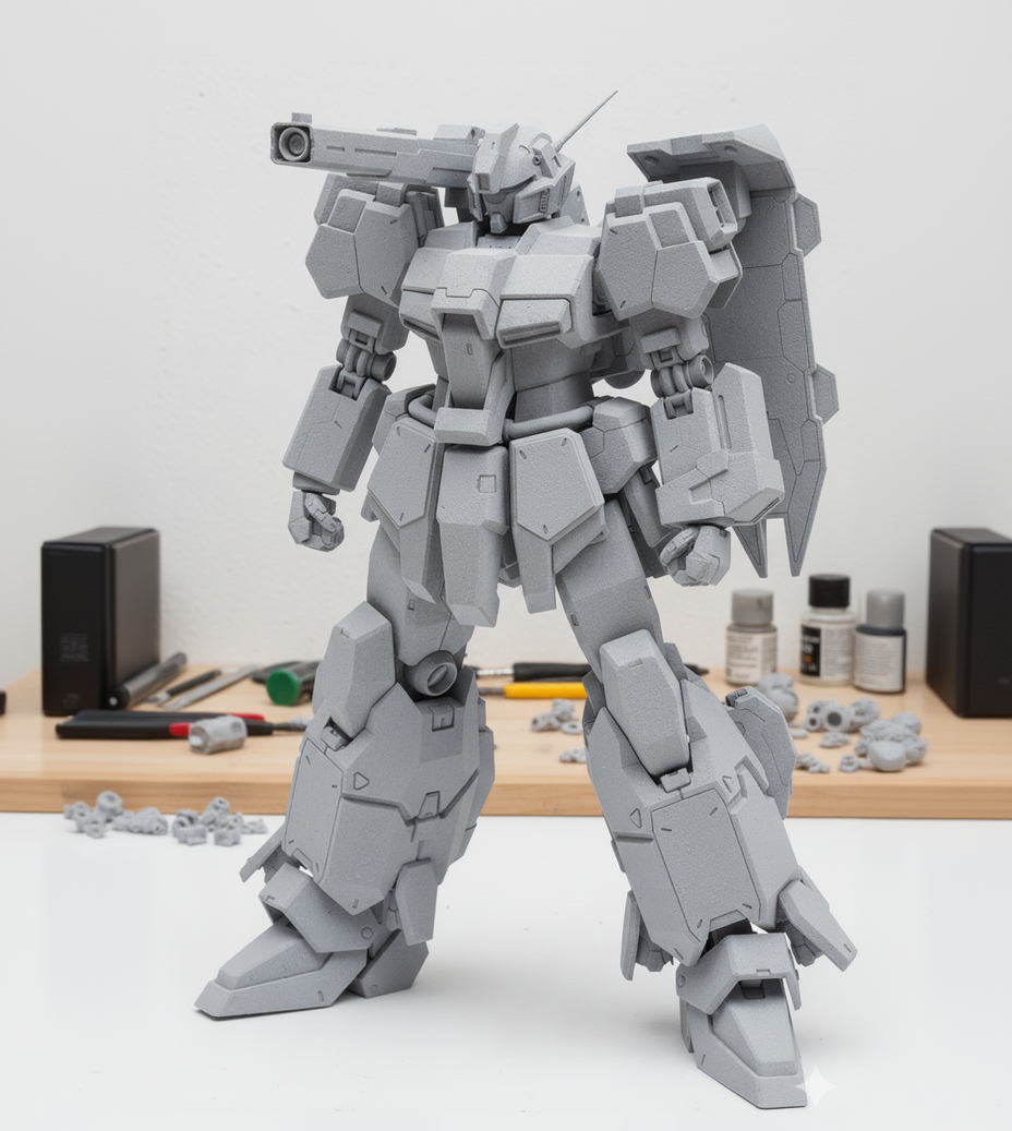 Jegan (Gustav Karl Style) | Garage Kit de Resina Original (1/100) Rediseñado por RQ Rocky