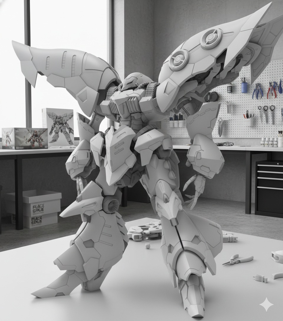 AMX-004 Qubeley | Garage Kit de Resina Original (1/100) Rediseñado por RQ Rocky