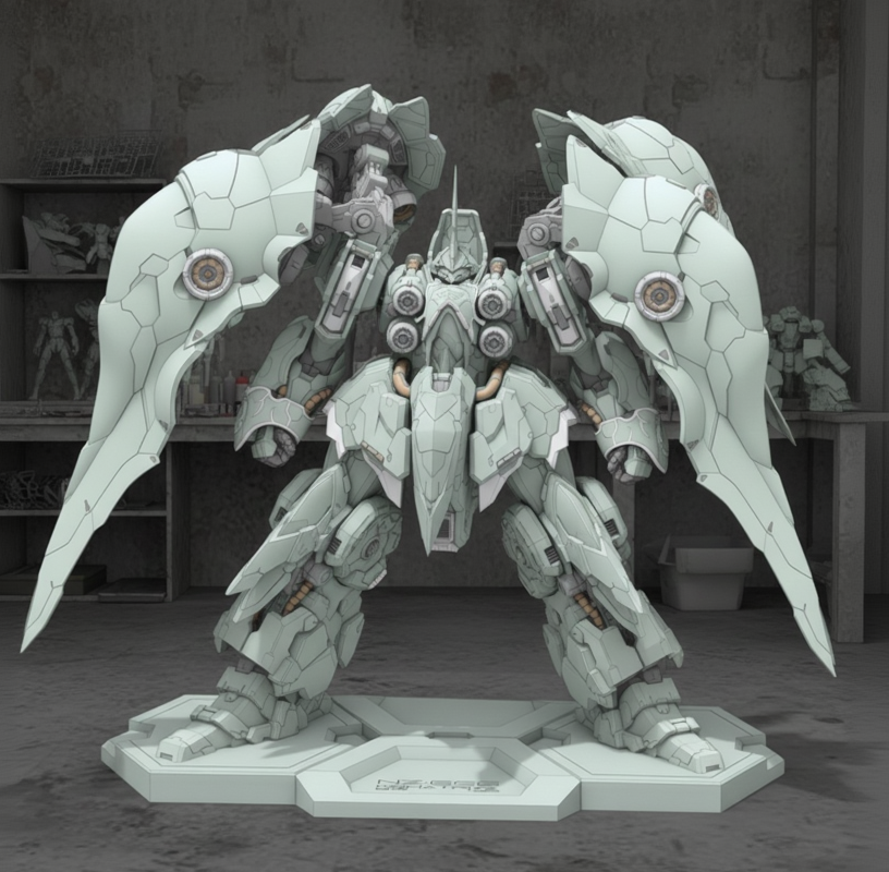 NZ-666 Kshatriya | Garage Kit de Resina Original (1/100) Rediseñado por RQ Rocky