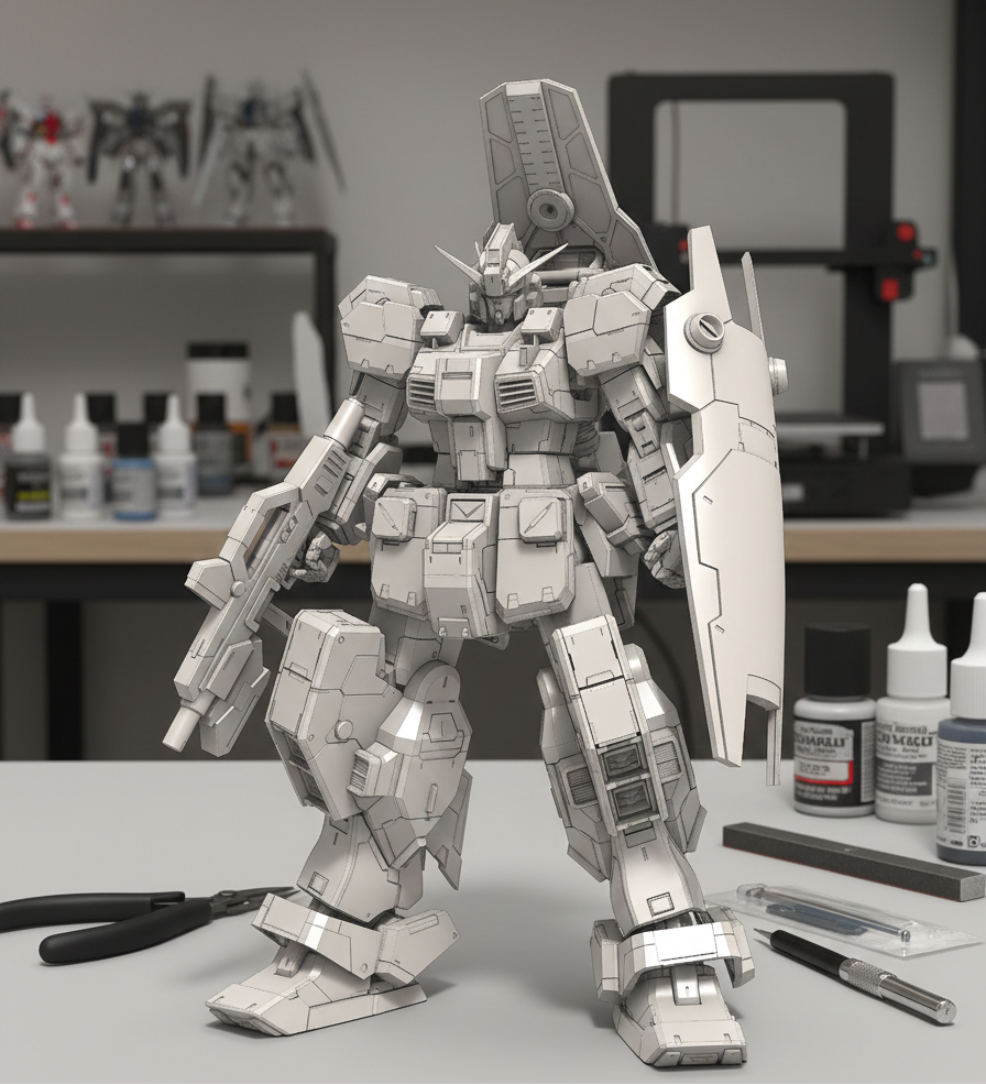 RX-121 Gundam TR-1 [Hazel] | Garage Kit de Resina Original (1/100) Rediseñado por RQ Rocky
