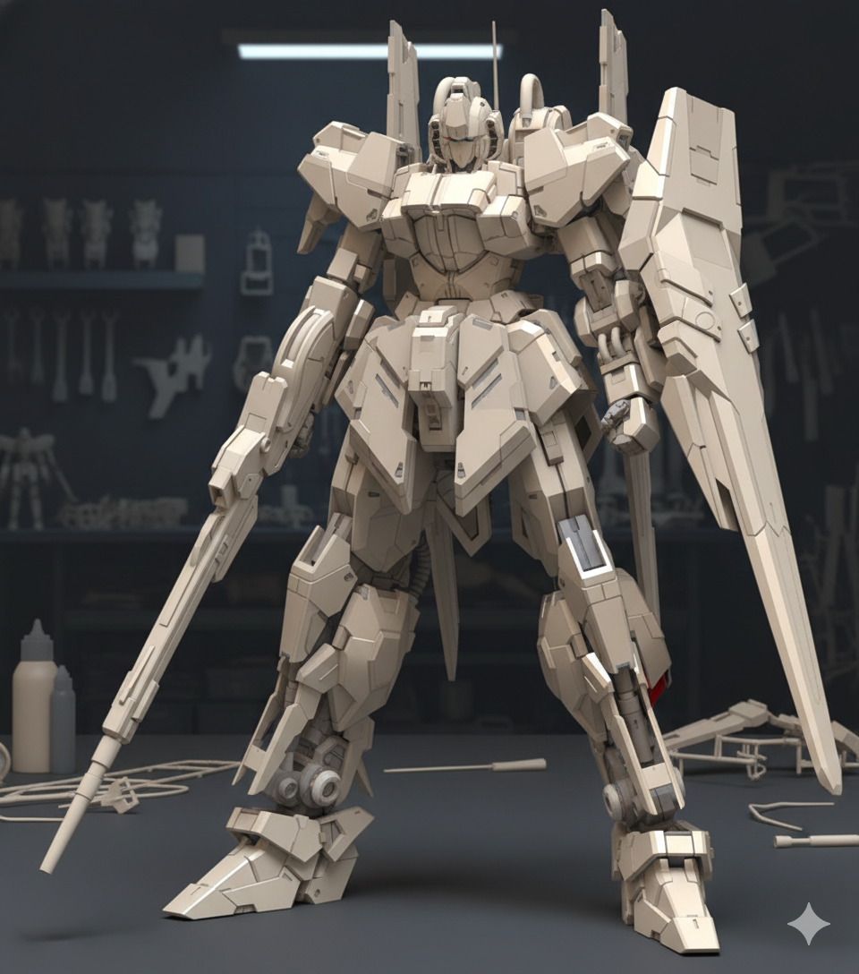MSN-00100 Hyaku Shiki | Garage Kit de Resina Original (1/100) Rediseñado por RQ Rocky